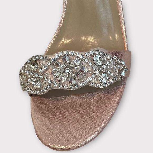 These are brand new custom order Emilie Bridal heels never worn. - Picture 2 of 4